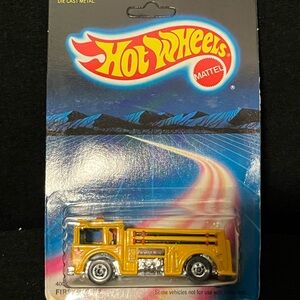 Vintage 1987 Mattel Hot Wheels Fire Eater Vehicle #4001 NEW Toy Fire Truck Car